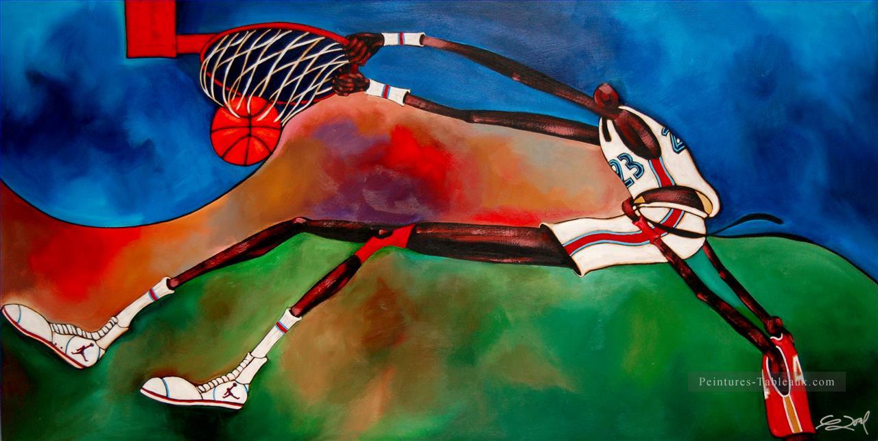 basket ball abstrait impressionnistes Peintures à l'huile